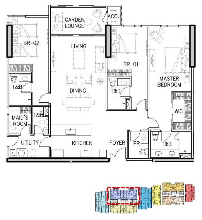 3BR Floor Plan