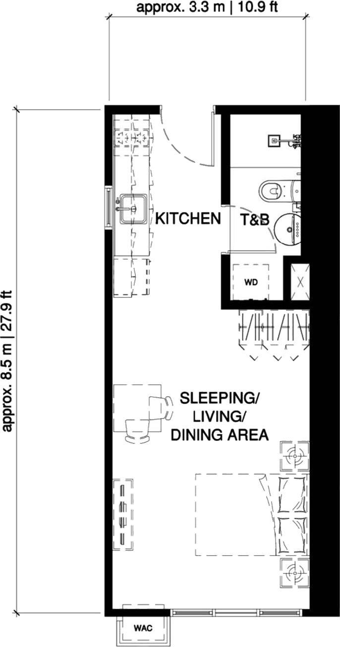 Studio Unit Floor Plan