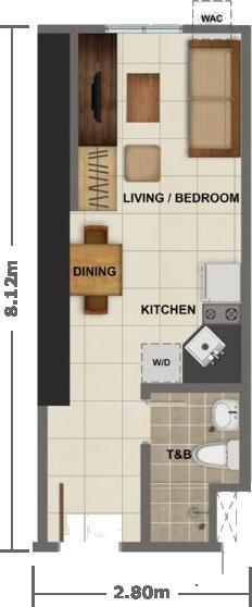 Studio Unit Floor Plan